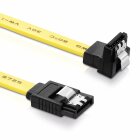 adaptare 31401 10 cm SATA-Kabel 6 GB/s mit Metall-Clip...