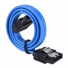 adaptare 31503 30 cm SATA III-Kabel, 6 GB/s mit Metallclips blau