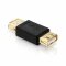 adaptare 41016 USB 2.0-Adapter A-Buchse auf A-Buchse vergoldete Kontakte schwarz