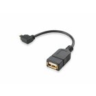 USB-OTG Adapter-Kabel Vergoldete Kontakte Micro-USB 2.0-Winkel-Stecker USB-Buchse Typ A für Speicher-Stick und andere Geräte