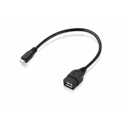 USB-OTG Adapter-Kabel Micro-USB 2.0-Stecker USB-Buchse Typ A für Speicher-Stick und andere Geräte, 15 cm