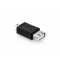 USB 2.0-Adapter Mini-Stecker Typ B 5-polig auf Buchse Typ A schwarz