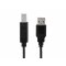 USB 2.0-Kabel mit Kupferleiter (1,8 m, A-Stecker auf B-Stecker) schwarz
