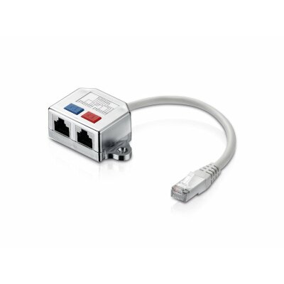 Ethernet-T-Verteiler Port-Doppler 2-mal 100 Mbit-Leitung über ein Kabel