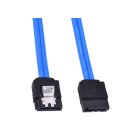 50 cm SATA III-Kabel, 6 GB/s mit Metallclips blau