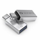 Sonero U-A100 USB-Adapter (USB-C Stecker auf USB-A Buchse) alu/silber