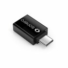 Sonero U-A101 USB-Adapter (USB-C Stecker auf USB-A Buchse) schwarz