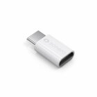 Sonero U-A112 USB-Adapter (USB-C Stecker auf Micro USB-Buchse) weiß