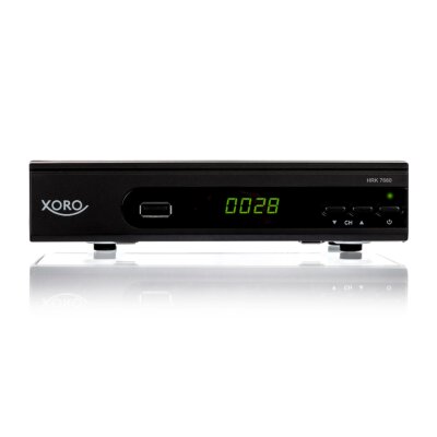 Xoro HRK 7660 HD Receiver für digitales Kabelfernsehen (HDMI, SCART, USB, LAN (RJ45), PVR Ready, Mediaplayer) B-Ware, schwarz