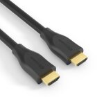 conecto Premium Zertifiziertes High Speed HDMI Kabel mit Ethernet, gegossener Designstecker, vergoldete Anschlüsse (4K UltraHD, 3D Full HD, 18Gbps Full Bandwith, HDR High Dynamic Range), 0,50m
