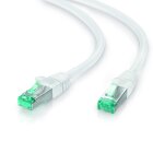 adaptare Patchkabel Cat6 (S-FTP, PIMF) Netzwerkkabel, Ethernetkabel, 1,00m weiß