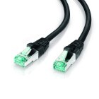 adaptare Patchkabel Cat6 (S-FTP, PIMF) Netzwerkkabel, Ethernetkabel, 1,00m schwarz
