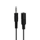 conecto CC50488 Audio Stereo Aux Klinken Verlängerungskabel 3,5mm Klinke Stecker auf 3,5mm Klinke Buchse Ultraslim-Design 1,00m schwarz