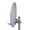 Digitale 1 Teilnehmer Satelliten-Komplettanlage COMAG HD10 HDTV-Receiver, Single-LNB, X60 cm Antenne, Stahl lichtgrau