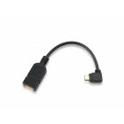 USB-OTG Adapter-Kabel Vergoldete Kontakte Micro-USB 2.0-Winkel-Stecker USB-Buchse Typ A für Speicher-Stick und andere Geräte (2er Set)