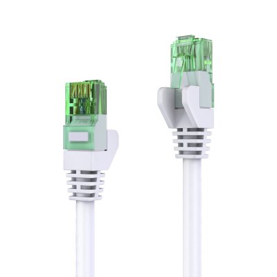 conecto CC50400 Patchkabel CAT.5e (UTP) Netzwerkkabel Ethernetkabel LAN Kabel Cat5 RJ45 Stecker 1m weiß (5er Set + 1x gratis!)
