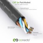 conecto CC50416 Patchkabel CAT.5e (UTP) Netzwerkkabel Ethernetkabel LAN Kabel Cat5 RJ45 Stecker 20m schwarz (5er Set + 1x gratis!)