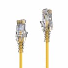 PureLink MC1503-0025 CAT6 Netzwerkkabel UTP (10/100/1000 Mbit/s), extra dünn mit 2x RJ45 Stecker, Patchkabel für Switch, Modem, Router, Patchpanels, Patchfelder, 5-er Set, 0,25m, gelb