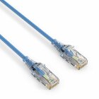 PureLink MC1504-005 CAT6 Netzwerkkabel UTP (10/100/1000 Mbit/s), extra dünn mit 2x RJ45 Stecker, Patchkabel für Switch, Modem, Router, Patchpanels, Patchfelder, 10er Set, 0,50m, blau