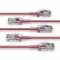 PureLink MC1505-015 CAT6 Netzwerkkabel UTP (10/100/1000 Mbit/s), extra dünn mit 2x RJ45 Stecker, Patchkabel für Switch, Modem, Router, Patchpanels, Patchfelder, 5-er Set, 1,50m, rot