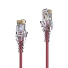 PureLink MC1505-020 CAT6 Netzwerkkabel UTP (10/100/1000 Mbit/s), extra dünn mit 2x RJ45 Stecker, Patchkabel für Switch, Modem, Router, Patchpanels, Patchfelder, 5-er Set, 2,00m, rot