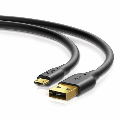 Sentivus U203-100 Pro Series Micro USB Daten-/Ladekabel (Micro USB Stecker auf USB-A Stecker), 1,00m, schwarz