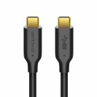 Sentivus U300-100 Pro Series USB 3.0 Daten-/Ladekabel (USB 3.1-C Stecker auf USB 3.1-C Stecker), 1,00m, schwarz