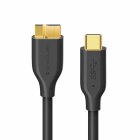 Sentivus U303-100 Pro Series Micro USB 3.0 Daten/Ladekabel (Micro USB 3.0 Stecker auf USB 3.1-C Stecker), 1,00m, schwarz