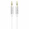 Sentivus AU001 Premium Audio Klinken Kabel (3,5mm Stecker auf 3,5mm Stecker), Vergoldete Kontakte, 0,25m, weiß