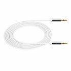 Sentivus AU001 Premium Audio Klinken Kabel (3,5mm Stecker auf 3,5mm Stecker), Vergoldete Kontakte, 2,00m, weiß