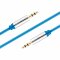 Sentivus AU003 Premium Audio Klinken Kabel (3,5mm Stecker auf 3,5mm Stecker), Vergoldete Kontakte, 3,00m, blau