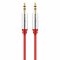 Sentivus AU005 Premium Audio Klinken Kabel (3,5mm Stecker auf 3,5mm Stecker), Vergoldete Kontakte, 2,00m, rot