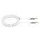 Sentivus AU011 Premium Audio Klinke Spiral-Kabel (3,5mm Stecker auf 3,5mm Stecker), Vergoldete Kontakte, 3,00m, weiß