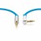 Sentivus AU033 Premium Audio Klinken Kabel (3,5mm Stecker auf 3,5mm Stecker 90 Grad gewinkelt), Vergoldete Kontakte, 0,25m, blau