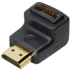 HDMI Winkeladapter HDMI-Stecker 19pol. auf HDMI-Kupplung 19pol.