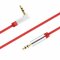 Sentivus AU035 Premium Audio Klinken Kabel (3,5mm Stecker auf 3,5mm Stecker 90 Grad gewinkelt), Vergoldete Kontakte, 2,00m, rot