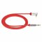 Sentivus AU035 Premium Audio Klinken Kabel (3,5mm Stecker auf 3,5mm Stecker 90 Grad gewinkelt), Vergoldete Kontakte, 3,00m, rot
