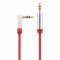 Sentivus AU035 Premium Audio Klinken Kabel (3,5mm Stecker auf 3,5mm Stecker 90 Grad gewinkelt), Vergoldete Kontakte, 5,00m, rot