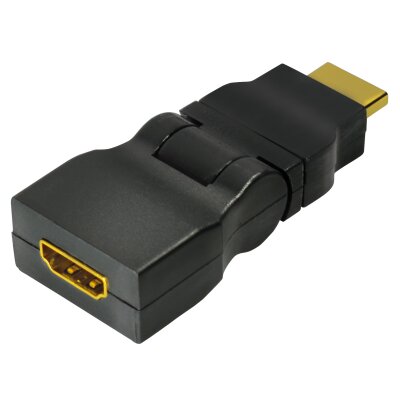 HDMI Adapter HDMI-Stecker auf HDMI-Kupplung knick- und drehbar