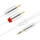 Sentivus AU071 Premium Audio Klinken auf Cinch Kabel (3,5mm Stecker auf 2x Cinch-Stecker), Vergoldete Kontakte, 2,00m, weiß