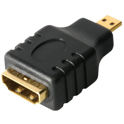HDMI Typ D Adapter HDMI-Kupplung 19pol. auf HDMI-Stecker 19pol. Typ D (Micro-HDMI)