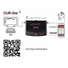 NEUHEIT! Bluetooth Easy SatFinder - DUR-line SF 4000 BT - mit 8 vor eingestellten Satelliten inkl. Smartphone-App für weitere Profi Anwendungen [Digitales SAT-Messgerät]