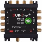 DUR-line MS 5/8 B - eco - Stromloser Multischalter - Multischalter für 8 Teilnehmer - Geringe Stromaufnahme - 0 Watt Standby Multiswitch [Digital, HDTV, FullHD, 4K, UHD]