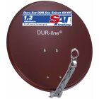 DUR-line Select 60/65cm Rot Satelliten-Schüssel - Test + Sehr gut + Aluminium Sat-Spiegel