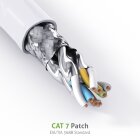 conecto CC50443 RJ45 Ethernet-Netzwerkkabel (S/FTP, PIMF, CCA AWG26/7), mit Cat7 Rohkabel 5,00m weiß (5er Set + 1x gratis!)