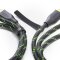 conecto Klett Kabelbinder 10cm Klettband mit Loop - Kabelmanagement Kabelorganizer Klettkabelbinder Klettverschluss schwarz, 30 Stk.