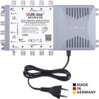 DUR-line MS 5/8 G-HQ Multischalter - SAT für 8 Teilnehmer/TV - mit stromspar Netzteil - Made in Germany - Multiswitch [Digital, HDTV, FullHD, 4K, UHD]