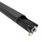 conecto Kabelkanal mit 3M Klebeband selbstklebend selbsthaftend zum Kleben oder Schrauben aus hochwertigem PVC (Länge 100cm, Breite 6cm, Höhe 2cm) schwarz, 2er Pack