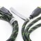 conecto Kabelkanal mit 3M Klebeband selbstklebend selbsthaftend zum Kleben oder Schrauben aus hochwertigem PVC (Länge 100cm, Breite 6cm, Höhe 2cm) weiß, 2er Pack + 10er Klettkabelbinder