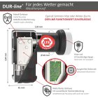 DUR-line +Ultra Quattro LNB - für Multischalter...